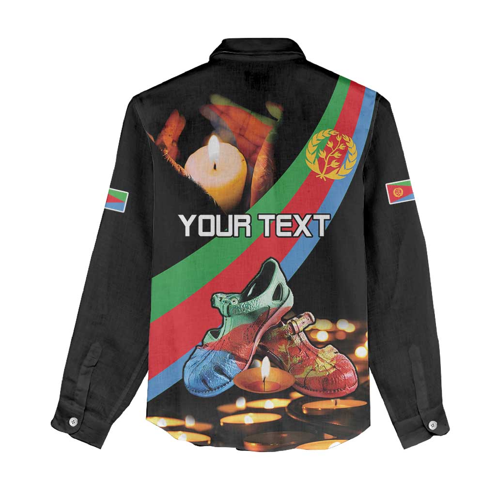 Personalized Eritrea Martyrs Day Women Casual Shirt Candlelight Vigil Shida Shoes