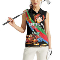 Personalized Eritrea Martyrs Day Women Sleeveless Polo Shirt Candlelight Vigil Shida Shoes