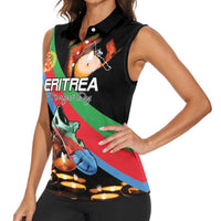 Personalized Eritrea Martyrs Day Women Sleeveless Polo Shirt Candlelight Vigil Shida Shoes