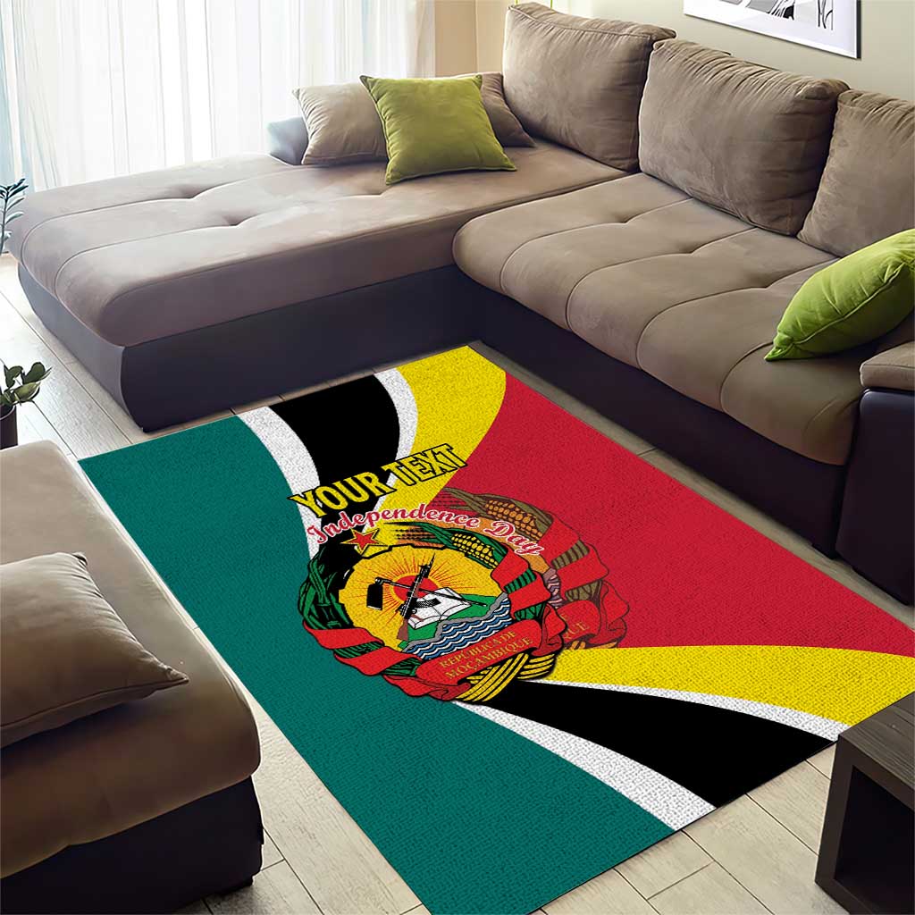 Personalized Mozambique Area Rug 50 Years Anniversary Independence Day