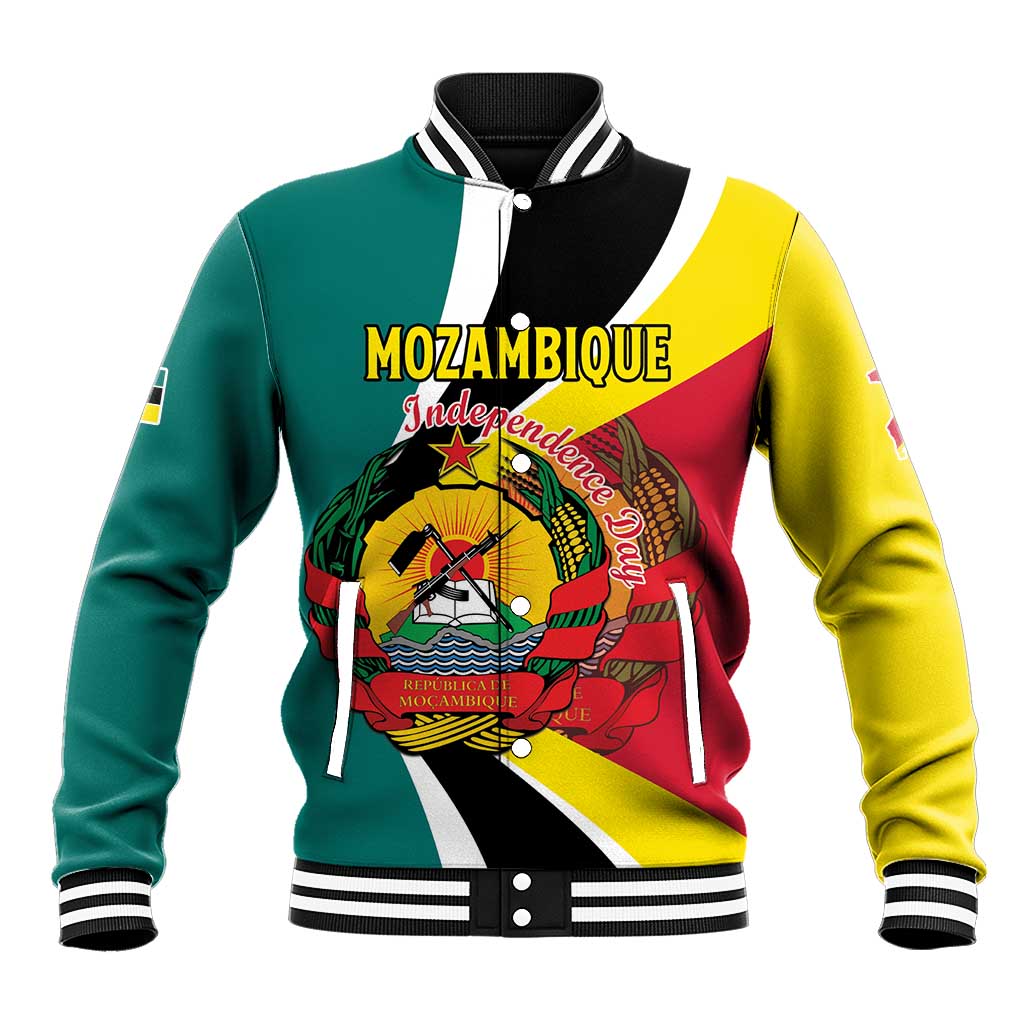 Personalized Mozambique Baseball Jacket 50 Years Anniversary Independence Day