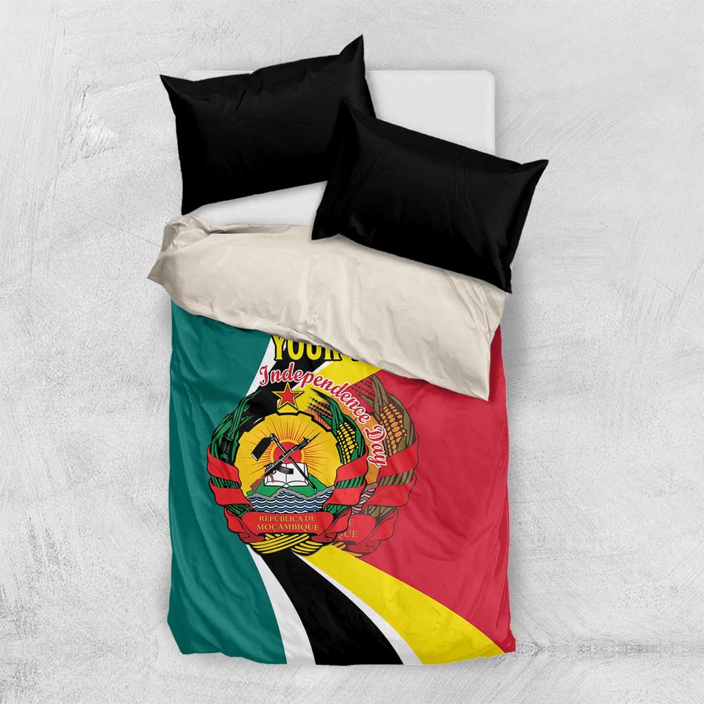 Personalized Mozambique Bedding Set 50 Years Anniversary Independence Day