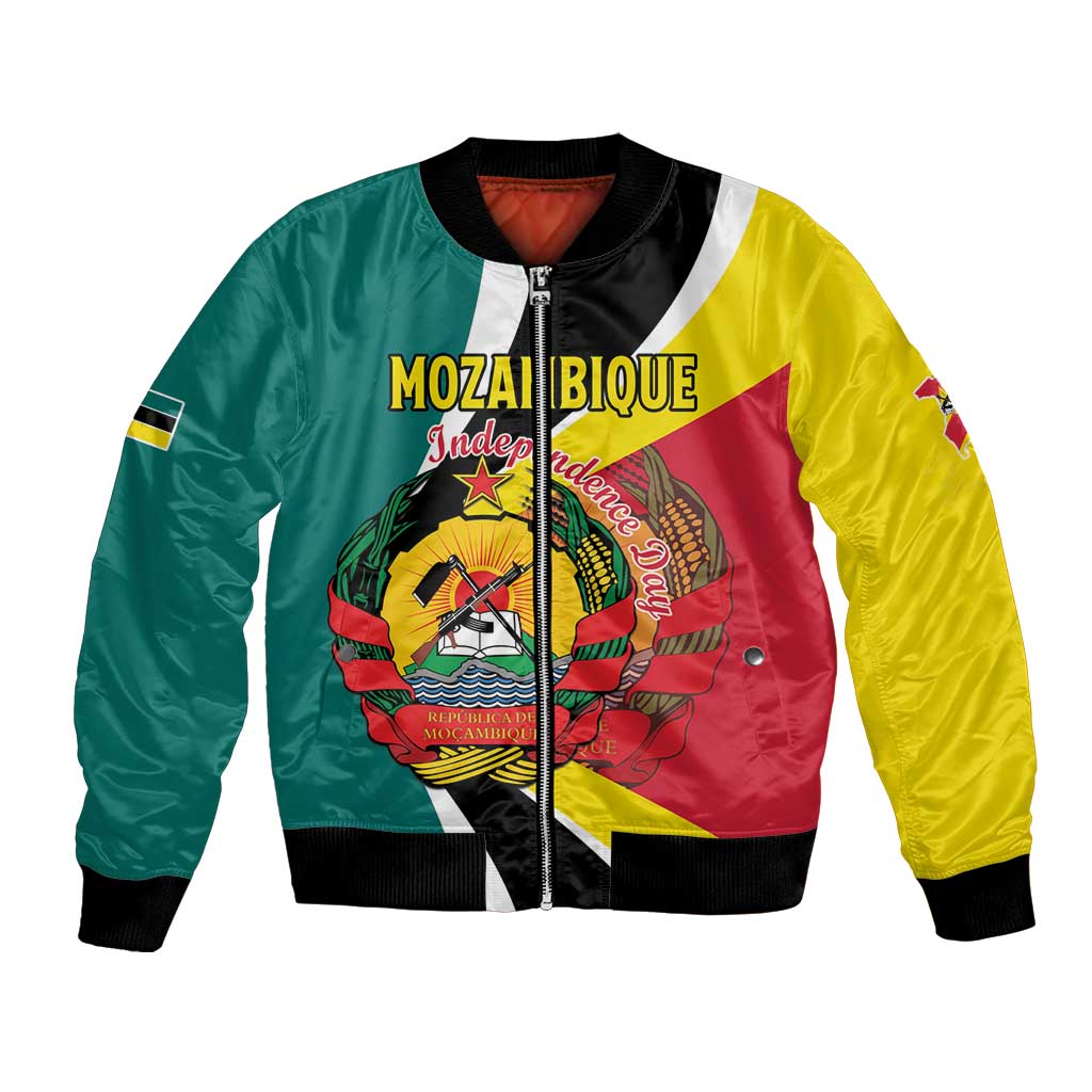 Personalized Mozambique Bomber Jacket 50 Years Anniversary Independence Day