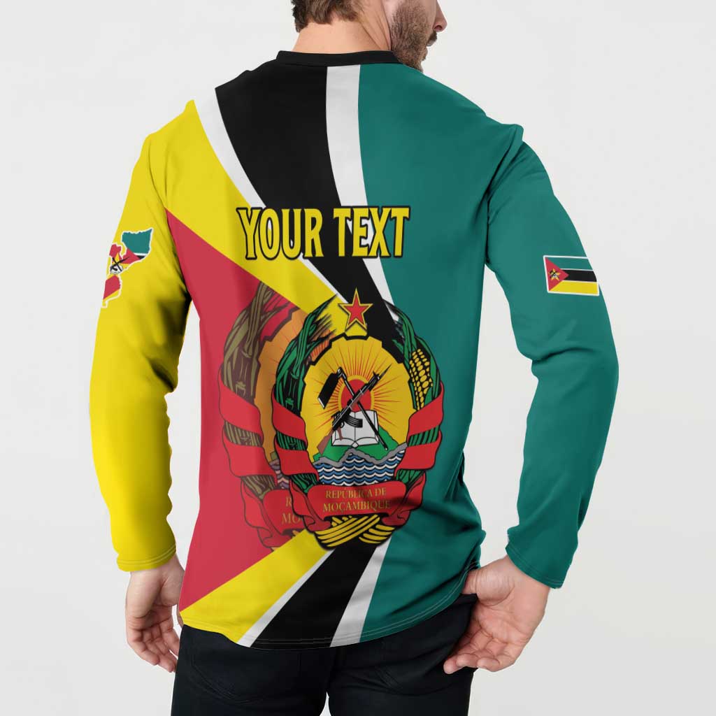 Personalized Mozambique Button Sweatshirt 50 Years Anniversary Independence Day