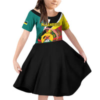 Personalized Mozambique Family Matching Off Shoulder Short Dress and Hawaiian Shirt 50 Years Anniversary Independence Day