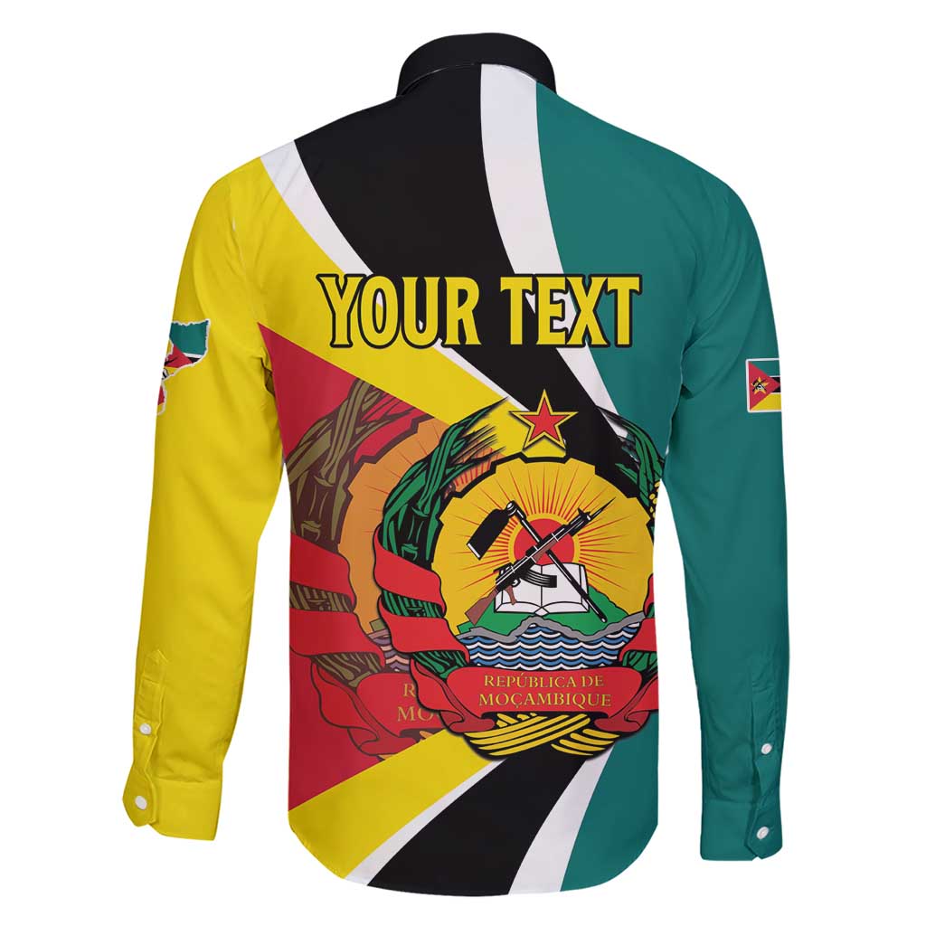 Personalized Mozambique Family Matching Short Sleeve Bodycon Dress and Hawaiian Shirt 50 Years Anniversary Independence Day