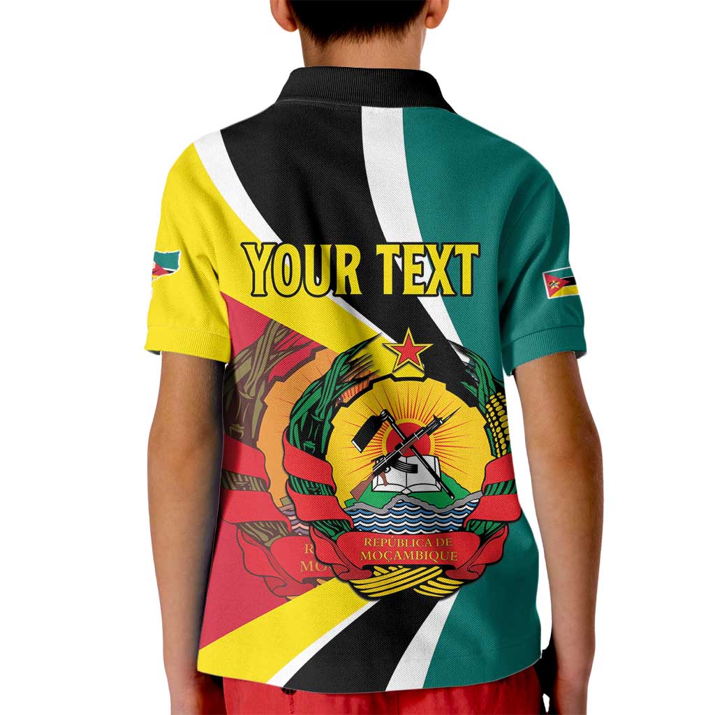 Personalized Mozambique Kid Polo Shirt 50 Years Anniversary Independence Day