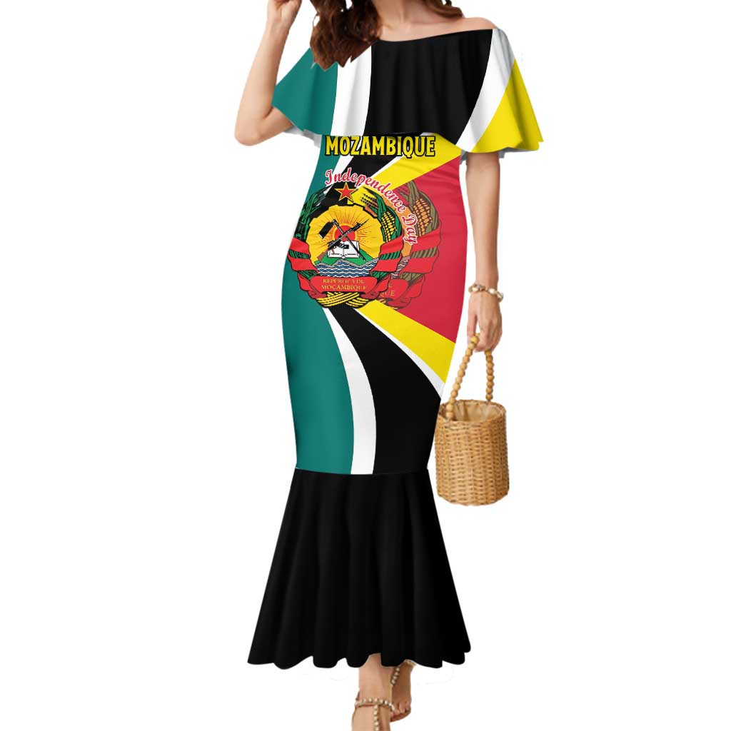 Personalized Mozambique Mermaid Dress 50 Years Anniversary Independence Day