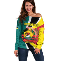 Personalized Mozambique Off Shoulder Sweater 50 Years Anniversary Independence Day
