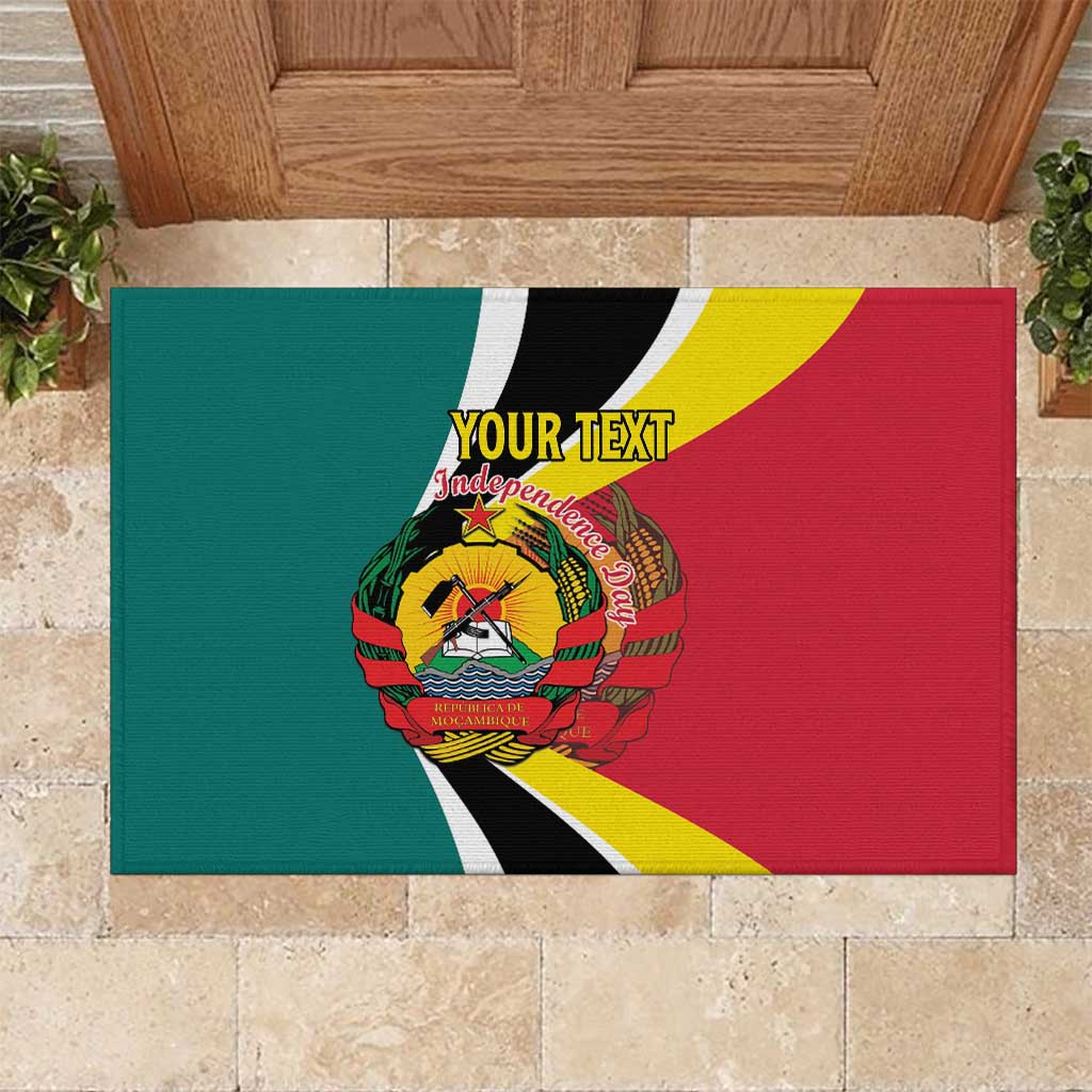 Personalized Mozambique Rubber Doormat 50 Years Anniversary Independence Day