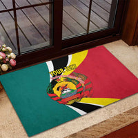 Personalized Mozambique Rubber Doormat 50 Years Anniversary Independence Day