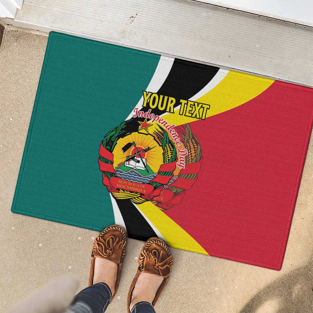 Personalized Mozambique Rubber Doormat 50 Years Anniversary Independence Day
