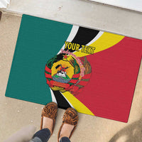 Personalized Mozambique Rubber Doormat 50 Years Anniversary Independence Day