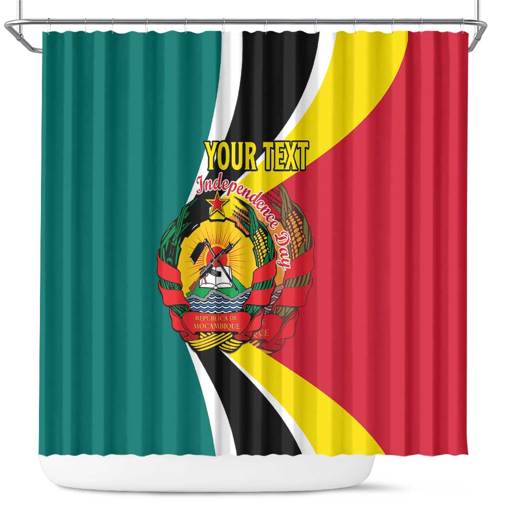 Personalized Mozambique Shower Curtain 50 Years Anniversary Independence Day