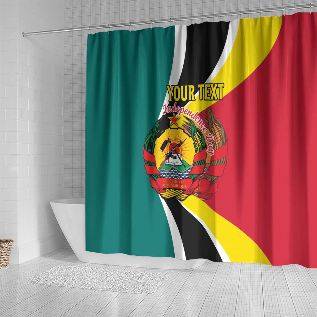 Personalized Mozambique Shower Curtain 50 Years Anniversary Independence Day