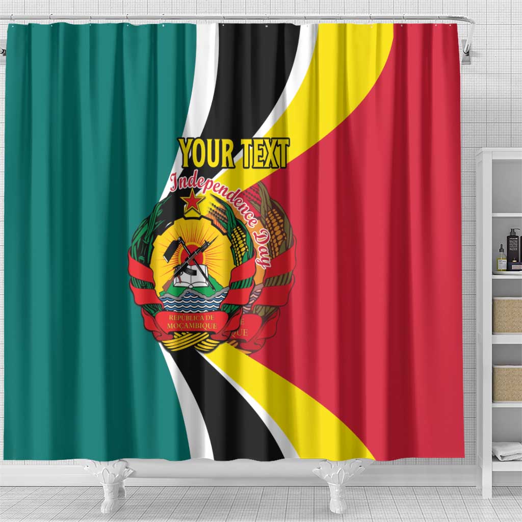 Personalized Mozambique Shower Curtain 50 Years Anniversary Independence Day