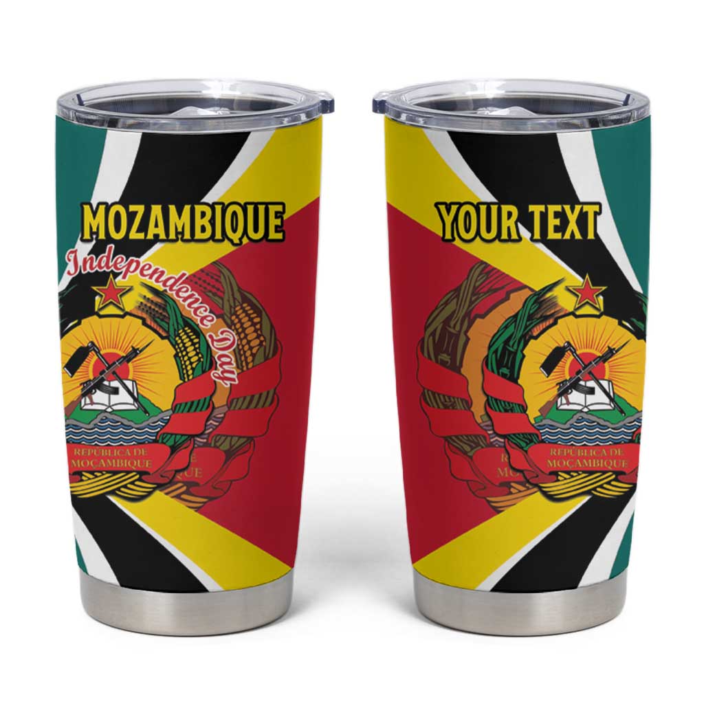 Personalized Mozambique Tumbler Cup 50 Years Anniversary Independence Day
