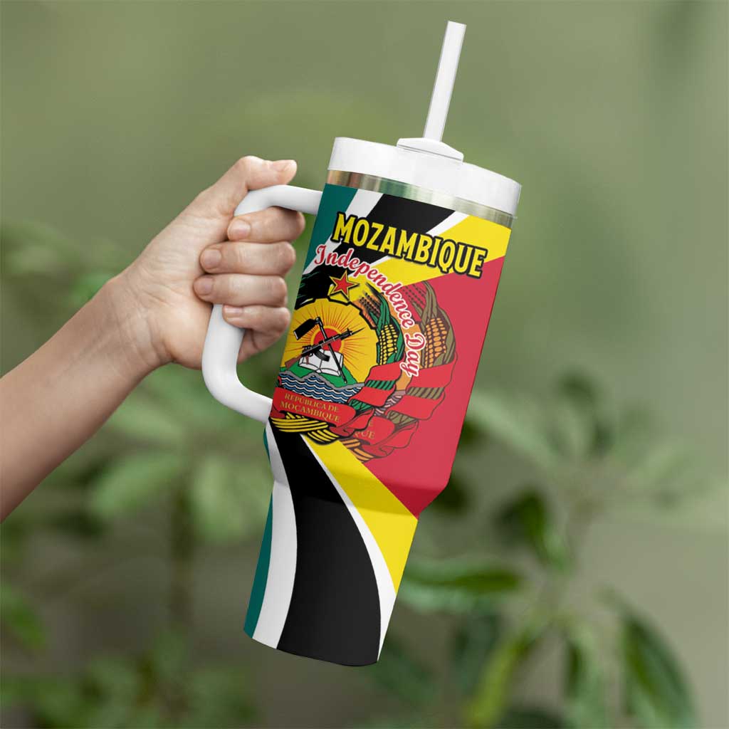 Personalized Mozambique Tumbler With Handle 50 Years Anniversary Independence Day