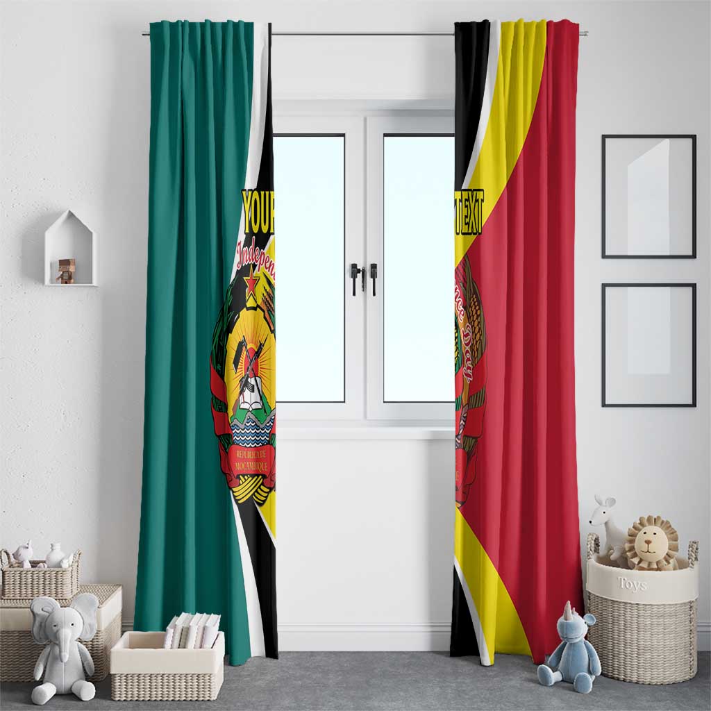 Personalized Mozambique Window Curtain 50 Years Anniversary Independence Day