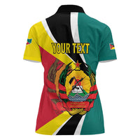 Personalized Mozambique Women Polo Shirt 50 Years Anniversary Independence Day
