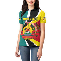 Personalized Mozambique Women Polo Shirt 50 Years Anniversary Independence Day