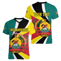 Personalized Mozambique Women V-Neck T-Shirt 50 Years Anniversary Independence Day