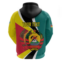 Personalized Mozambique Zip Hoodie 50 Years Anniversary Independence Day