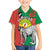 Happy Madagascar Independence Day Family Matching Short Sleeve Bodycon Dress and Hawaiian Shirt Ring-Tailed Lemur With Seal Of Madagasikara