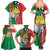 Happy Madagascar Independence Day Family Matching Summer Maxi Dress and Hawaiian Shirt Ring-Tailed Lemur With Seal Of Madagasikara