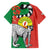 Happy Madagascar Independence Day Family Matching Tank Maxi Dress and Hawaiian Shirt Ring-Tailed Lemur With Seal Of Madagasikara