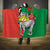 Happy Madagascar Independence Day Hooded Blanket Ring-Tailed Lemur With Seal Of Madagasikara