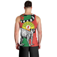 Happy Madagascar Independence Day Men Tank Top Ring-Tailed Lemur With Seal Of Madagasikara