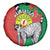 Happy Madagascar Independence Day Spare Tire Cover Ring-Tailed Lemur With Seal Of Madagasikara