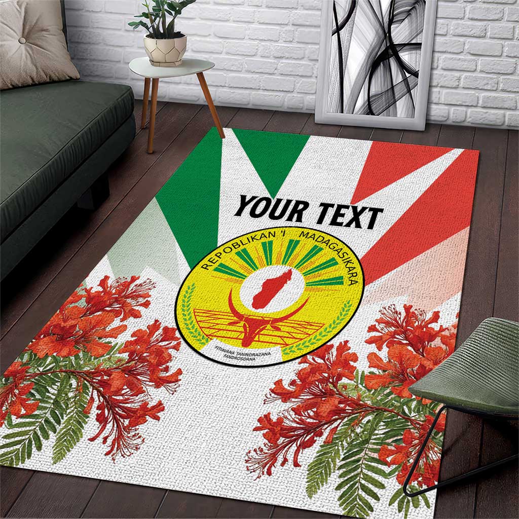 Personalized Madagasikara Area Rug Seal With Poinciana