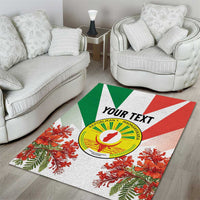 Personalized Madagasikara Area Rug Seal With Poinciana