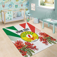 Personalized Madagasikara Area Rug Seal With Poinciana