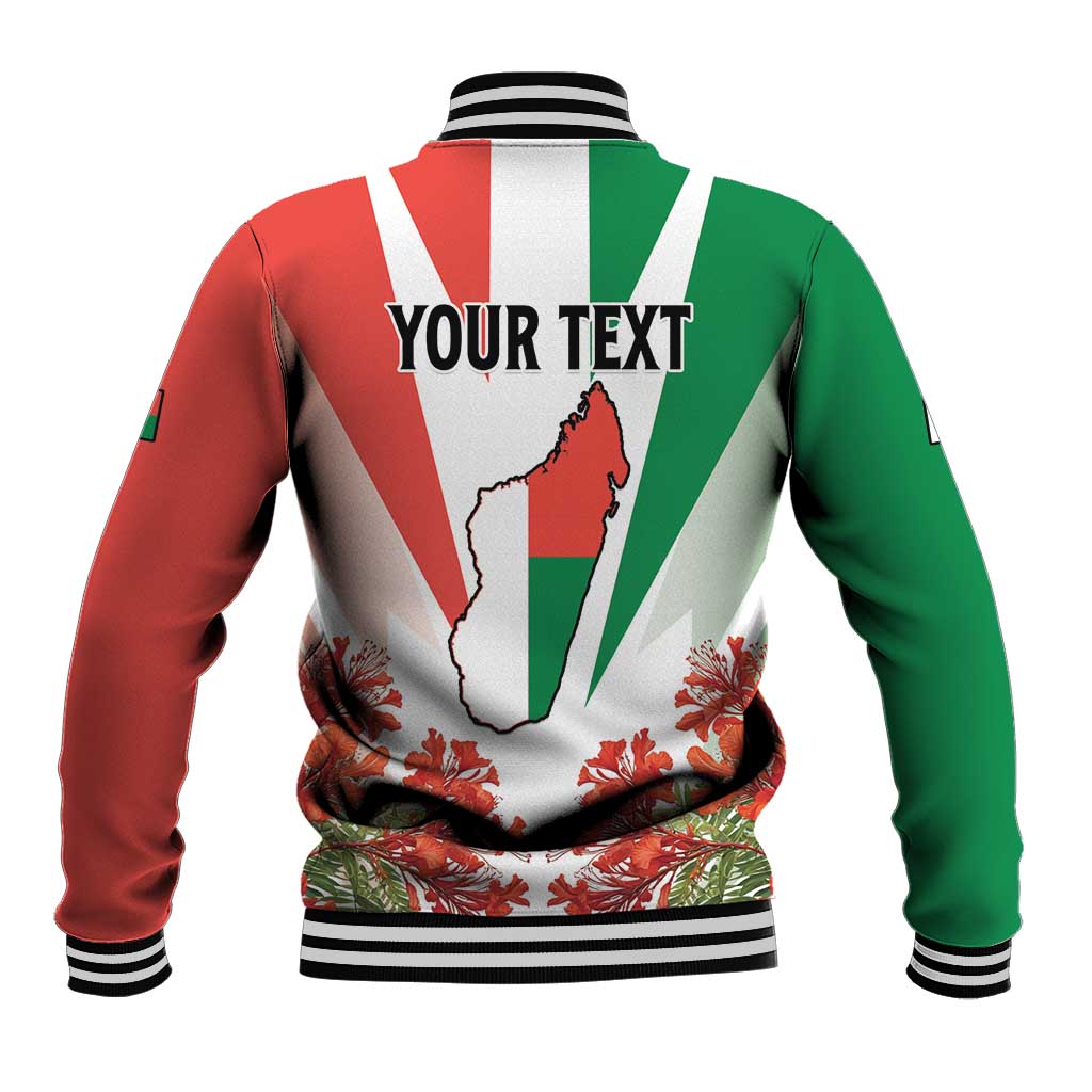Personalized Madagasikara Baseball Jacket Seal With Poinciana