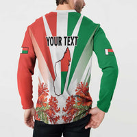 Personalized Madagasikara Button Sweatshirt Seal With Poinciana