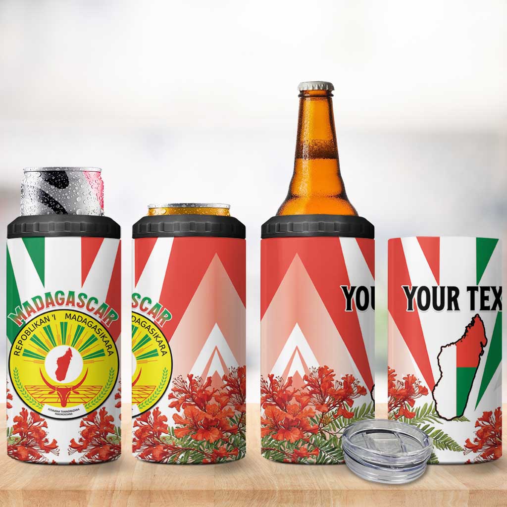 Personalized Madagasikara 4 in 1 Can Cooler Tumbler Seal With Poinciana
