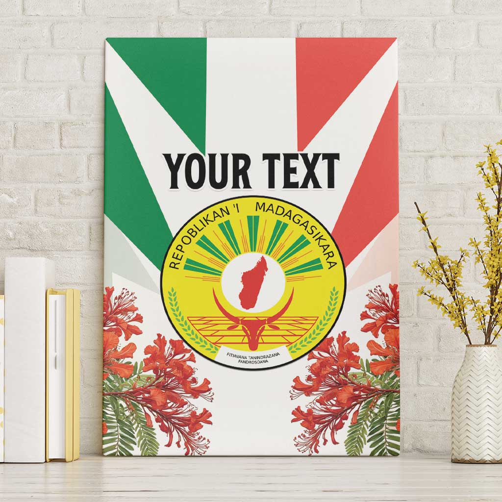 Personalized Madagasikara Canvas Wall Art Seal With Poinciana
