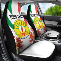 Personalized Madagasikara Car Seat Cover Seal With Poinciana