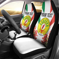 Personalized Madagasikara Car Seat Cover Seal With Poinciana