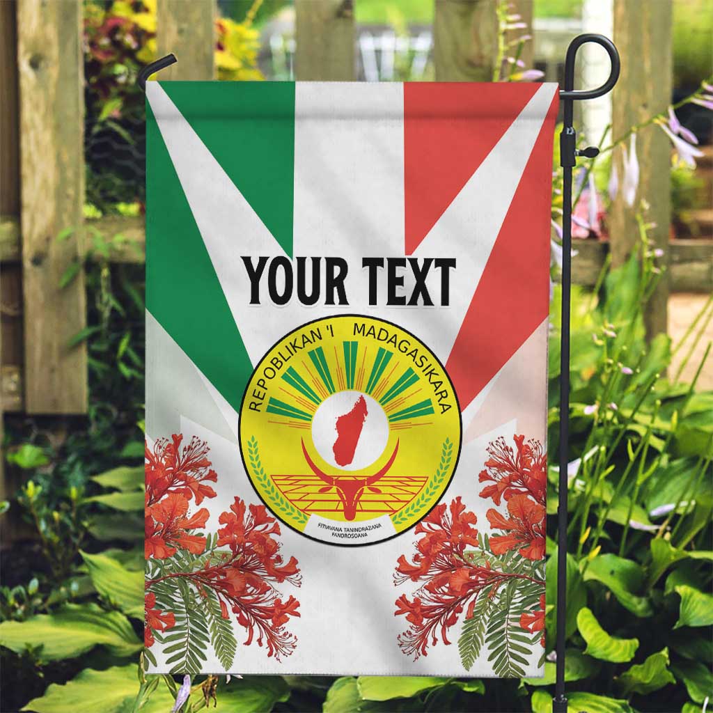 Personalized Madagasikara Garden Flag Seal With Poinciana