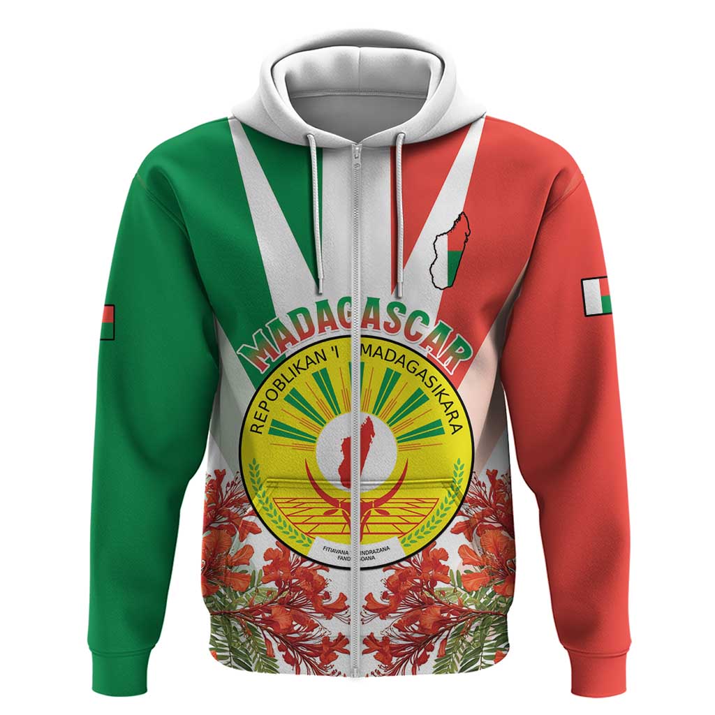 Personalized Madagasikara Hoodie Seal With Poinciana