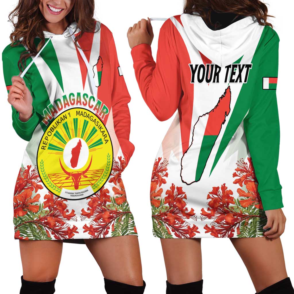 Personalized Madagasikara Hoodie Dress Seal With Poinciana