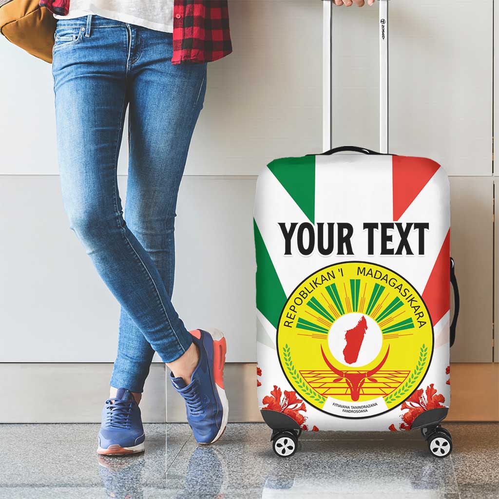 Personalized Madagasikara Luggage Cover Seal With Poinciana