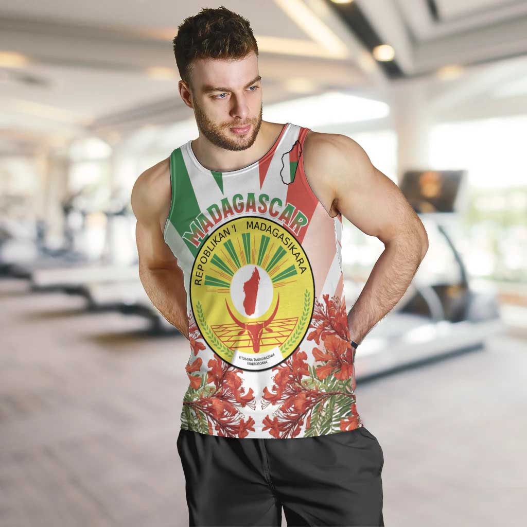 Personalized Madagasikara Men Tank Top Seal With Poinciana