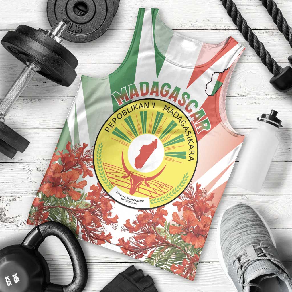 Personalized Madagasikara Men Tank Top Seal With Poinciana