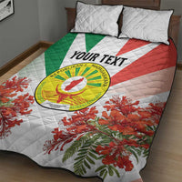 Personalized Madagasikara Quilt Bed Set Seal With Poinciana