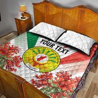 Personalized Madagasikara Quilt Bed Set Seal With Poinciana